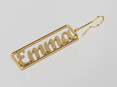 Personalized name earring