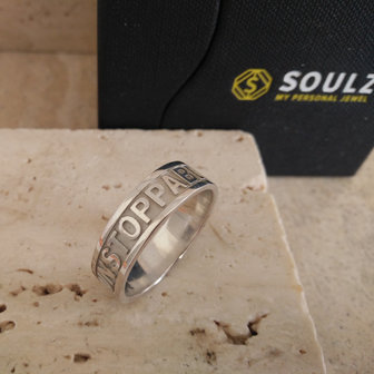 Gepersonaliseerde ring zilver