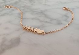 Initials Heart Bracelet 18 ct