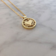 Naamketting - Circle of Love Gold