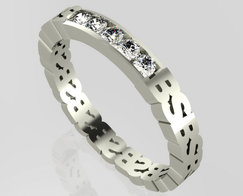 Initial Ring Eternal Diamonds