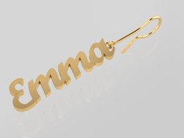 Name earring GOLD