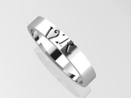 Partly engraved