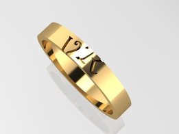 Partly engraved GOLD
