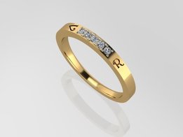 Engraved stones GOLD