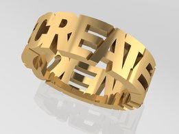 Big Capital Ring Gold 18KT